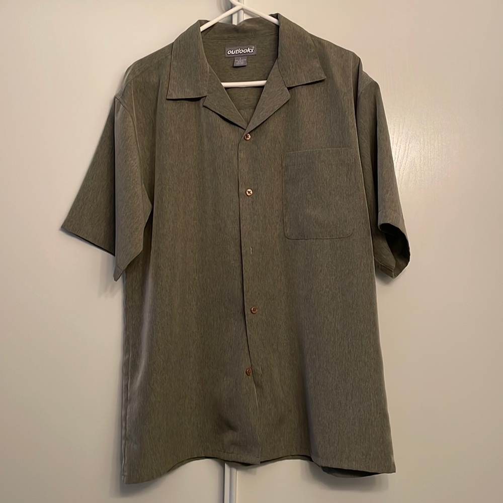 Outlooks Short Sleeve Button Down Shirt